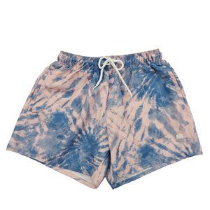 Topman Swimming Shorts Tie Dye Elastic Waist Drawstring Mesh Pockets Mens Size M